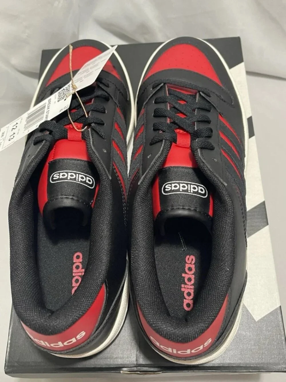 Adidas Break Start Basketball Shoes Black Red Men's Size 12 New In Box JR1440